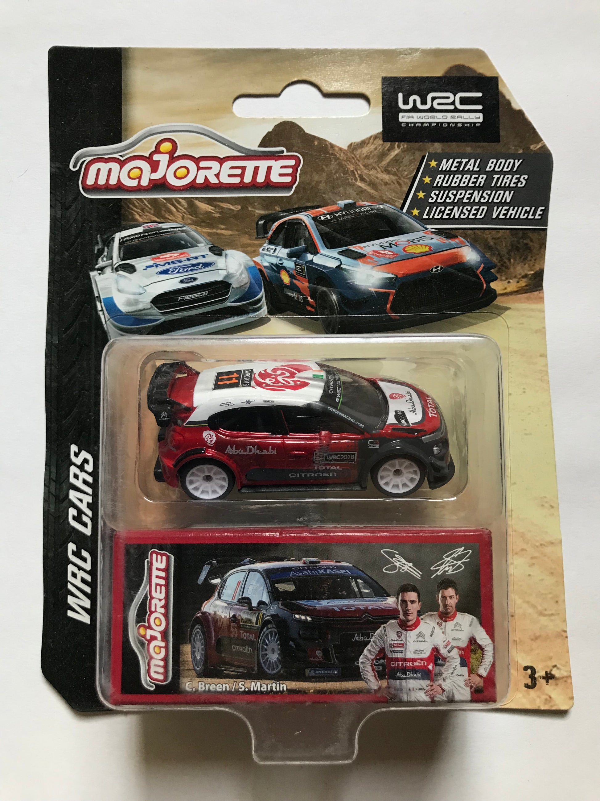 Majorette WRC 1:64 Scale Citroen C3 - C.Breens/ S.Martin