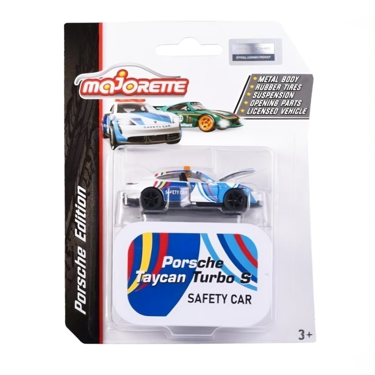 Majorette Porsche Deluxe Scale 1:64 - Porsche Taycan Turbo S - Safety car