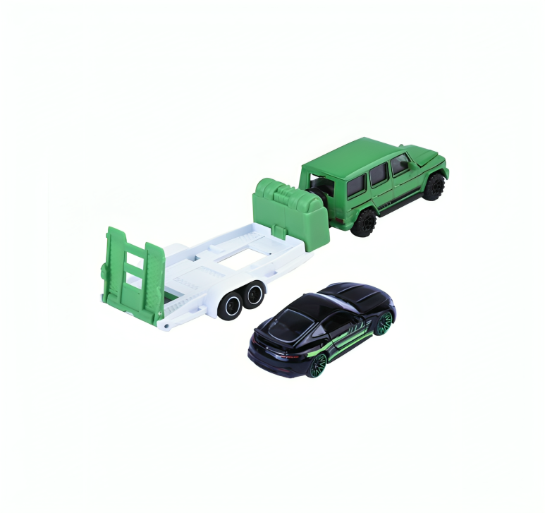 Majorette Mercedes-AMG  Deluxe Trailer Scale 1:64 - Mercedes-AMG [G 63 + GT 63]