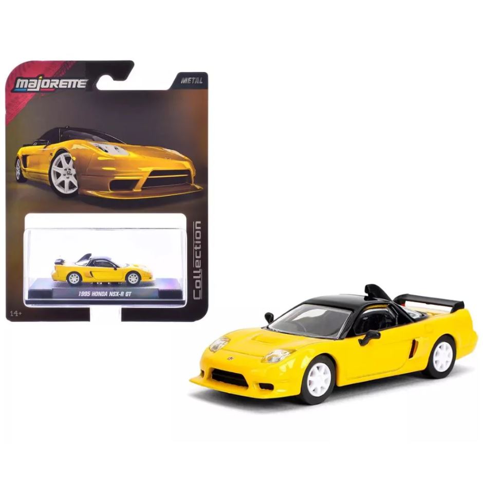 Majorette Diecast Collection Scale 1:64 - 1995 Honda NSX- R GT - Yellow