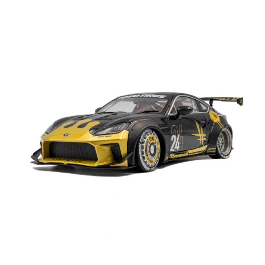SOLIDO Scale 1:18 - 2024 Toyota GR86 Liberty Walk Body Kit Black & Gold