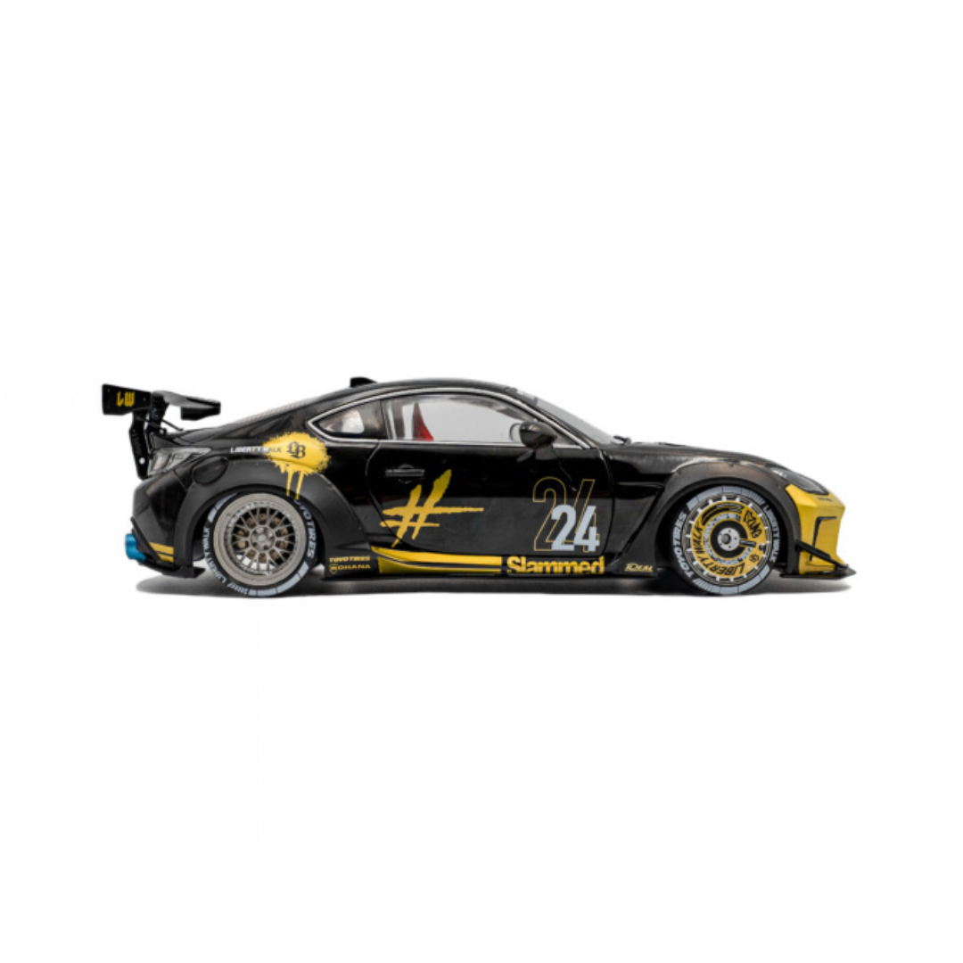 SOLIDO Scale 1:18 - 2024 Toyota GR86 Liberty Walk Body Kit Black & Gold