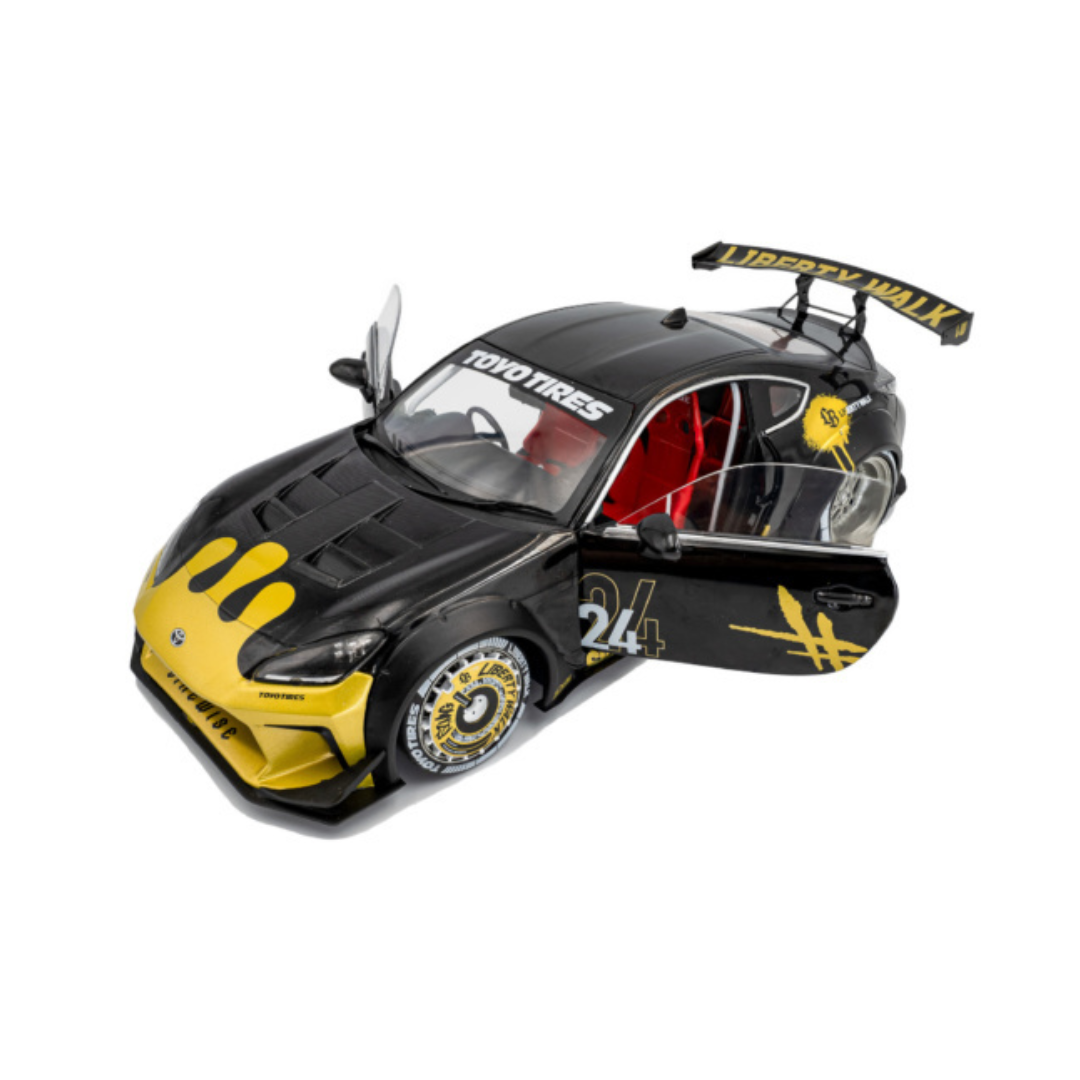 SOLIDO Scale 1:18 - 2024 Toyota GR86 Liberty Walk Body Kit Black & Gold