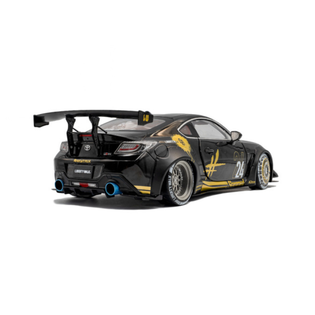 SOLIDO Scale 1:18 - 2024 Toyota GR86 Liberty Walk Body Kit Black & Gold