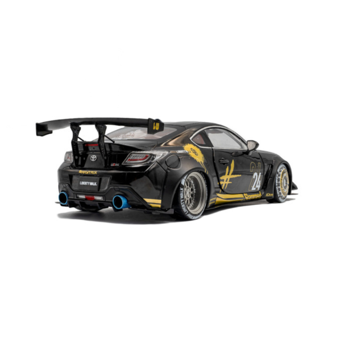 SOLIDO Scale 1:18 - 2024 Toyota GR86 Liberty Walk Body Kit Black & Gold