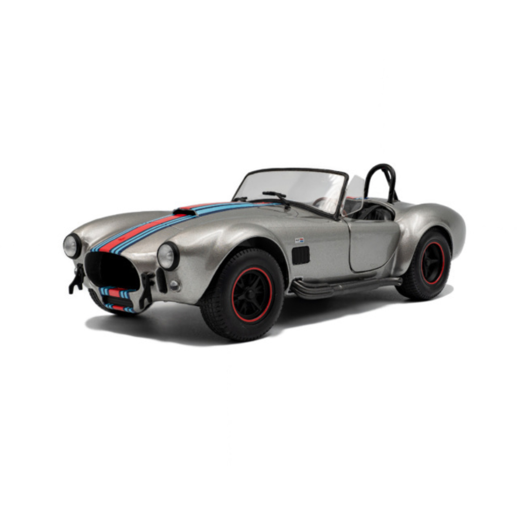 SOLIDO Scale 1:18 - 1965 Shelby Cobra 427 MKII Solido Works M Racing Silver