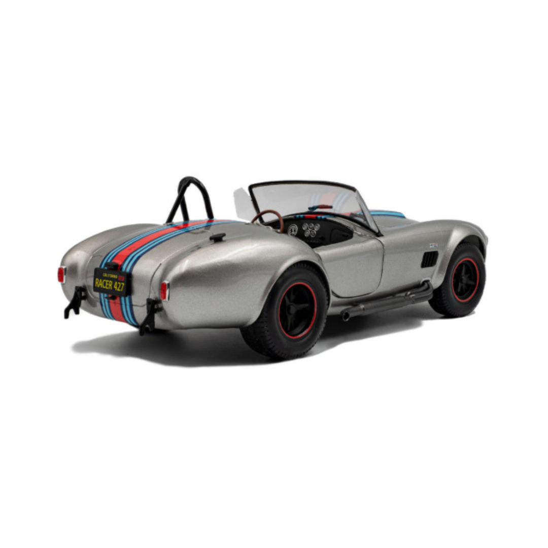 SOLIDO Scale 1:18 - 1965 Shelby Cobra 427 MKII Solido Works M Racing Silver