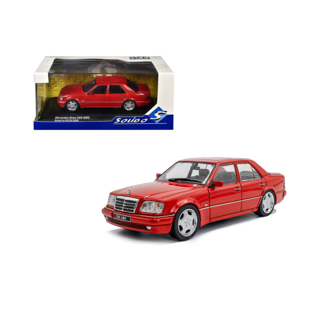 SOLIDO Scale 1:43 - Mercedes-Benz (W124) E60 AMG Signal Red 1994