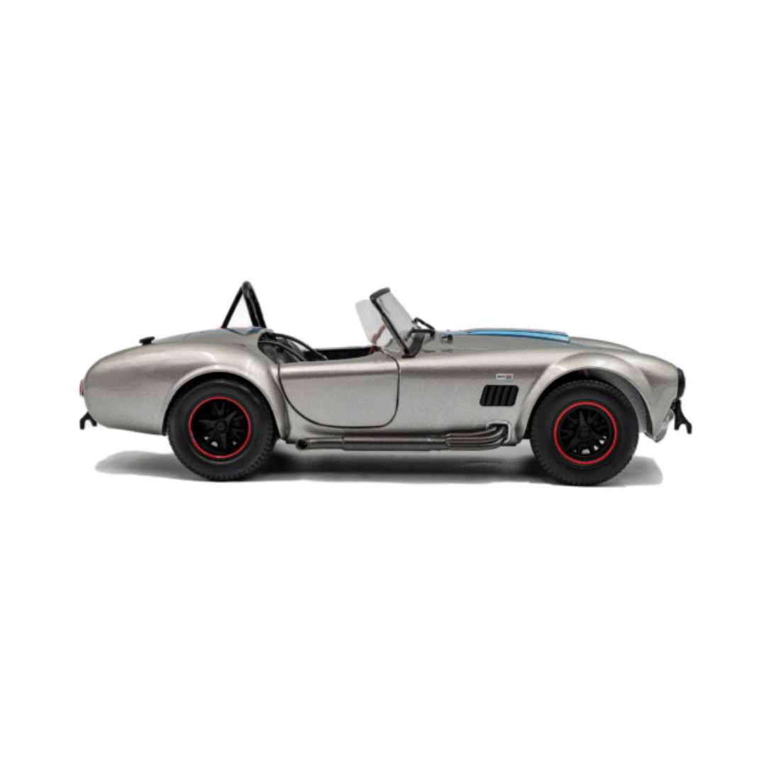 SOLIDO Scale 1:18 - 1965 Shelby Cobra 427 MKII Solido Works M Racing Silver