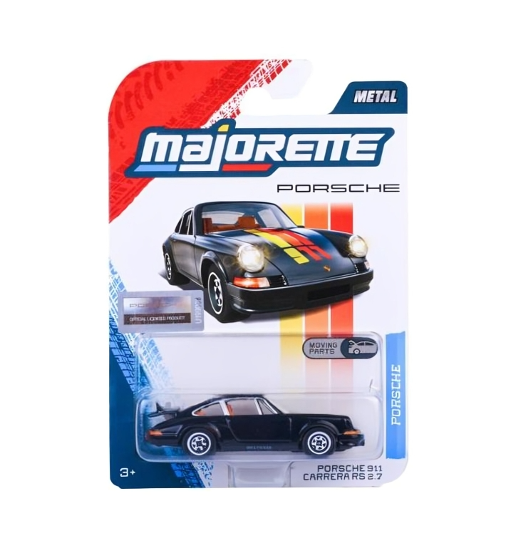 Majorette Porsche Premium Car Scale 1:64 - Porsche 911 Carrera RS 2.7- Black