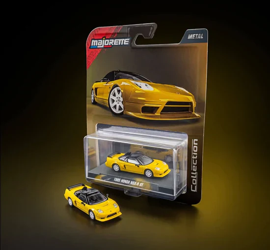 Majorette Diecast Collection Scale 1:64 - 1995 Honda NSX- R GT - Yellow