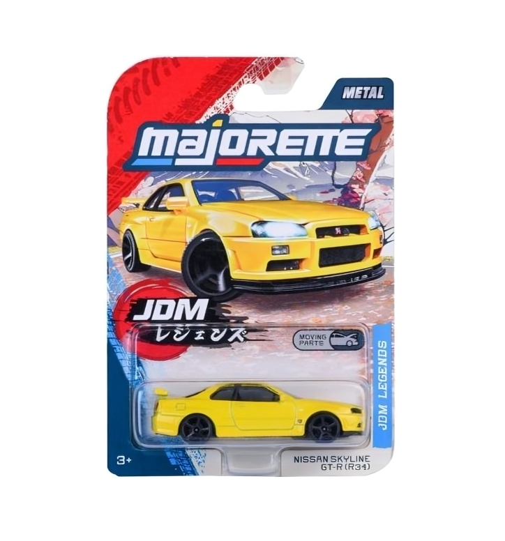 Majorette JDM Legends Premium Scale 1:64 - Nissan Skyline GT-R (R34)