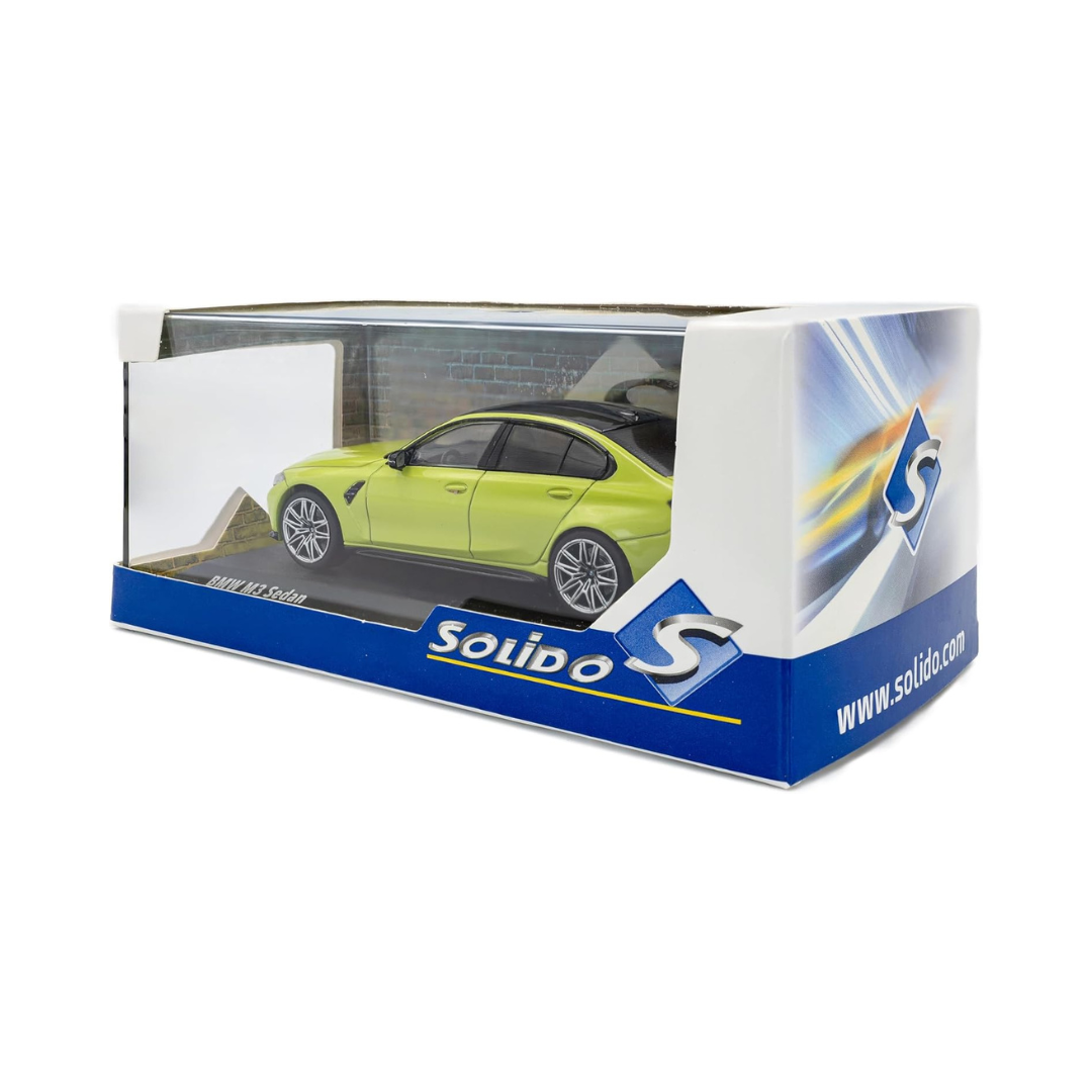 SOLIDO Scale 1:43 -BMW M3 Competition Sedan Sao Paulo Yellow 2023