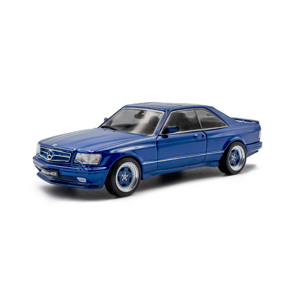 SOLIDO Scale 1:43 -Mercedes-Benz 560 Sec AMG Widebody Linarite Blue Pearl 1990