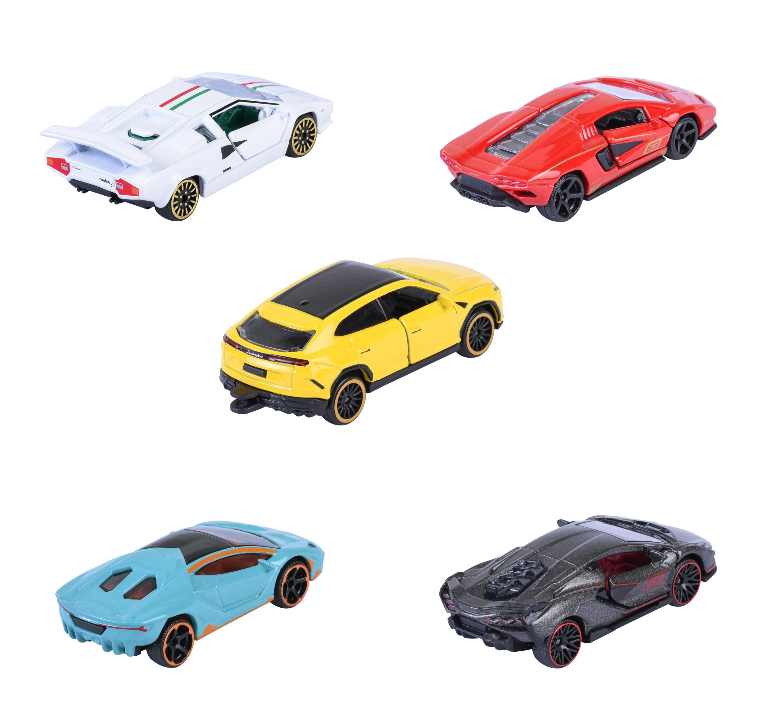 Majorette Lamborghini 5 Pieces Giftpack - Scale 1:64