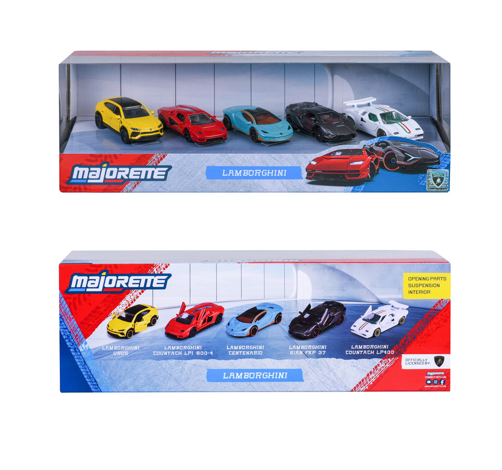 Majorette Lamborghini 5 Pieces Giftpack - Scale 1:64