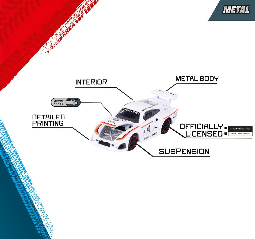 Majorette Porsche 5 Pieces Giftpack - Scale 1:64