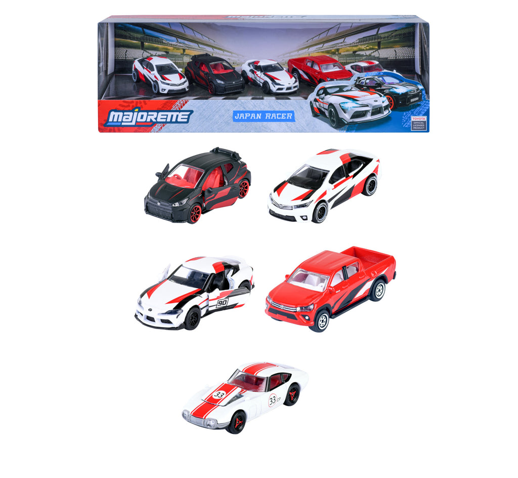 Majorette Toyata/Japan Racing 5 Pieces Giftpack - Scale 1:64