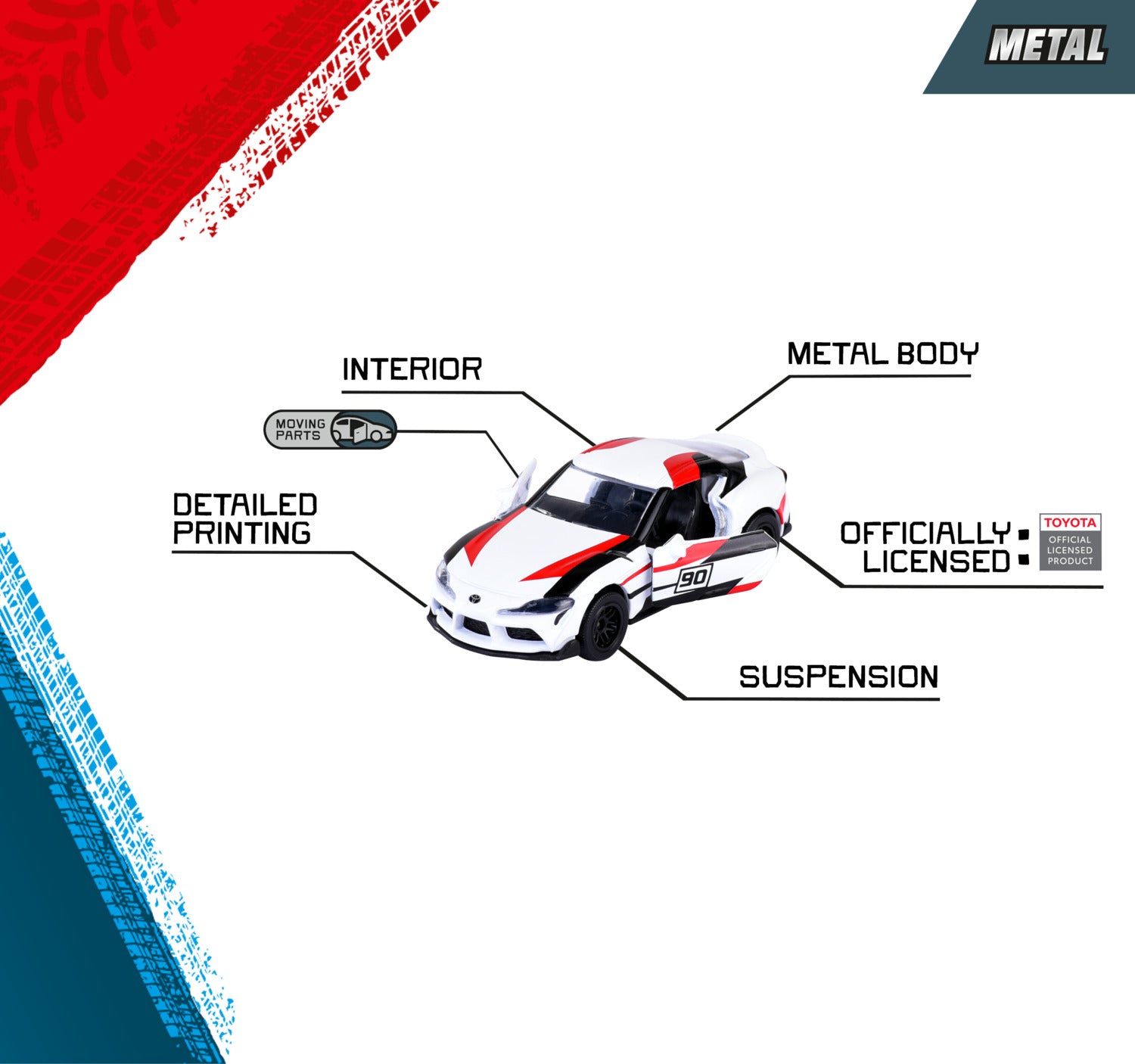 Majorette Toyata/Japan Racing 5 Pieces Giftpack - Scale 1:64