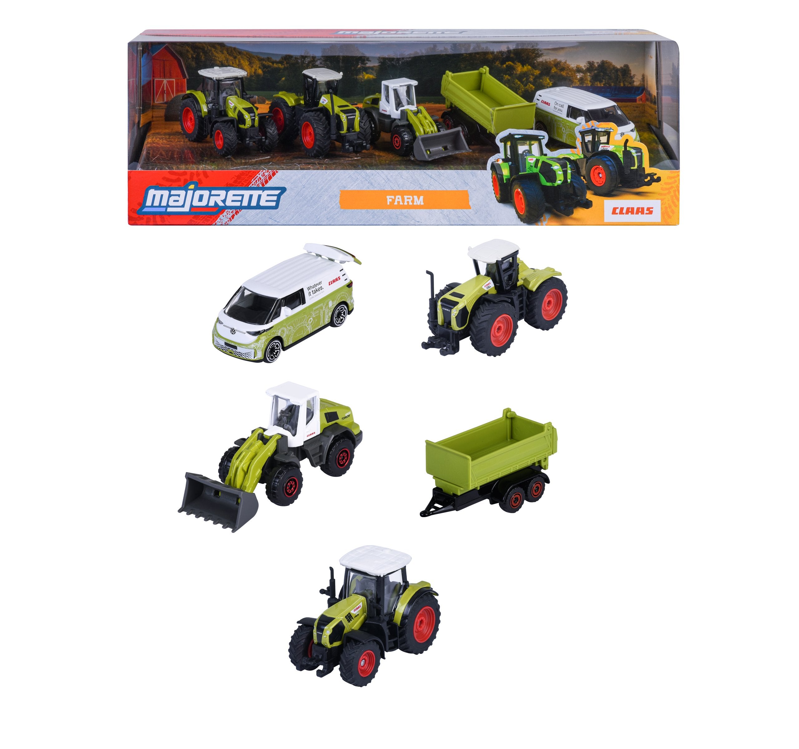 Majorette Claas Farm 5 Pieces Giftpack - Scale 1:64