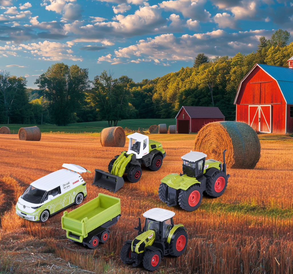Majorette Claas Farm 5 Pieces Giftpack - Scale 1:64