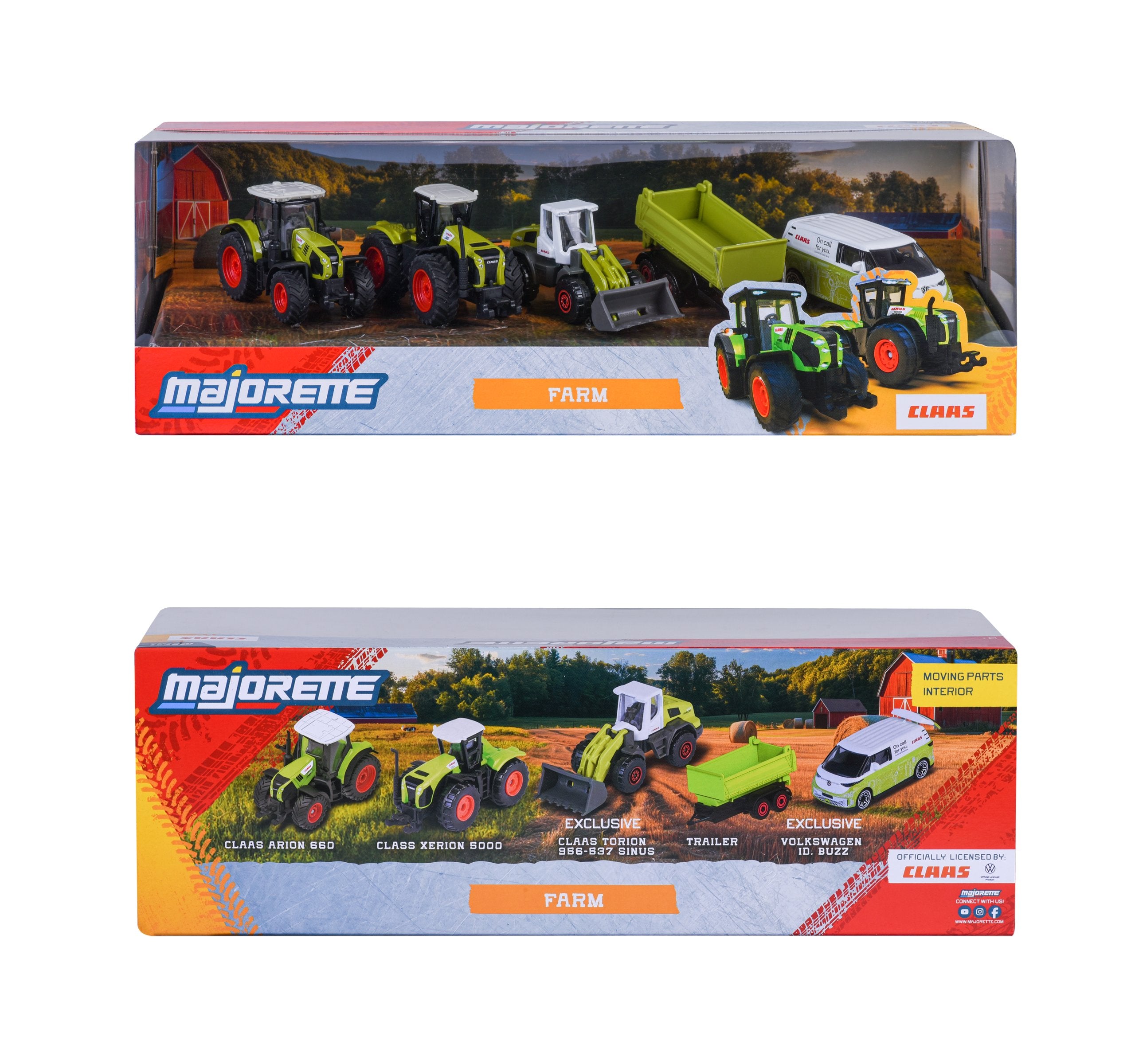 Majorette Claas Farm 5 Pieces Giftpack - Scale 1:64