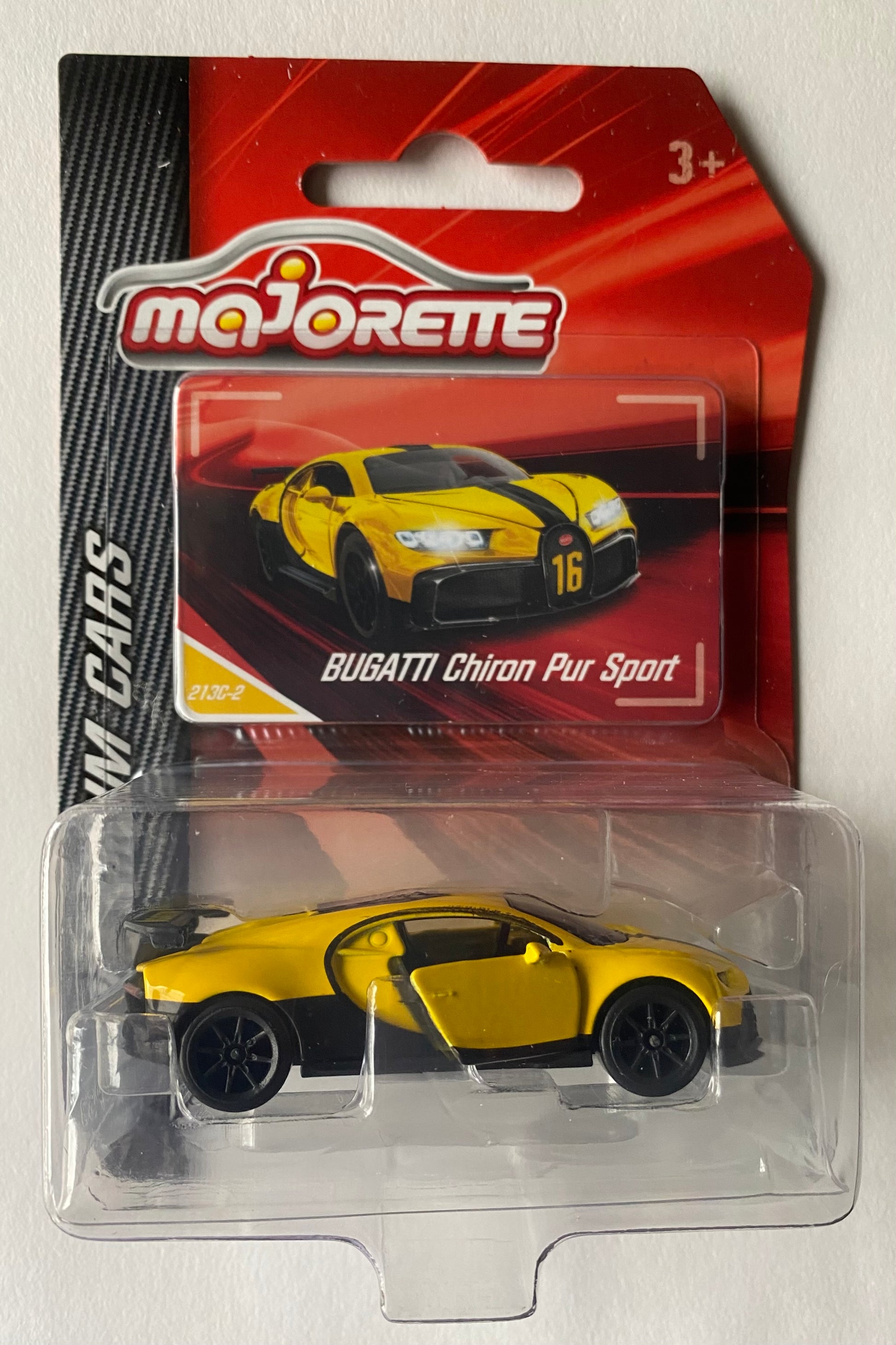 Majorette Premium Scale 1:64 - BUGATTI Chiron Pur Sport - Yellow