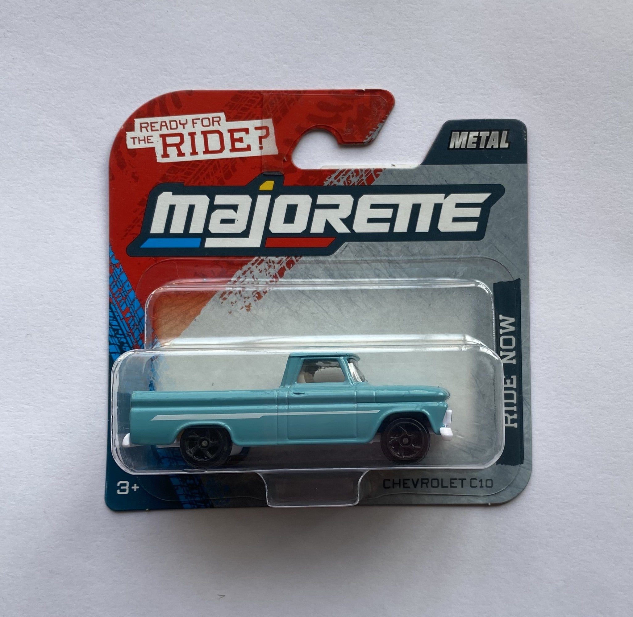 Majorette Ride Now Street Car Scale 1:64 - Chevrolet C10 - Blue