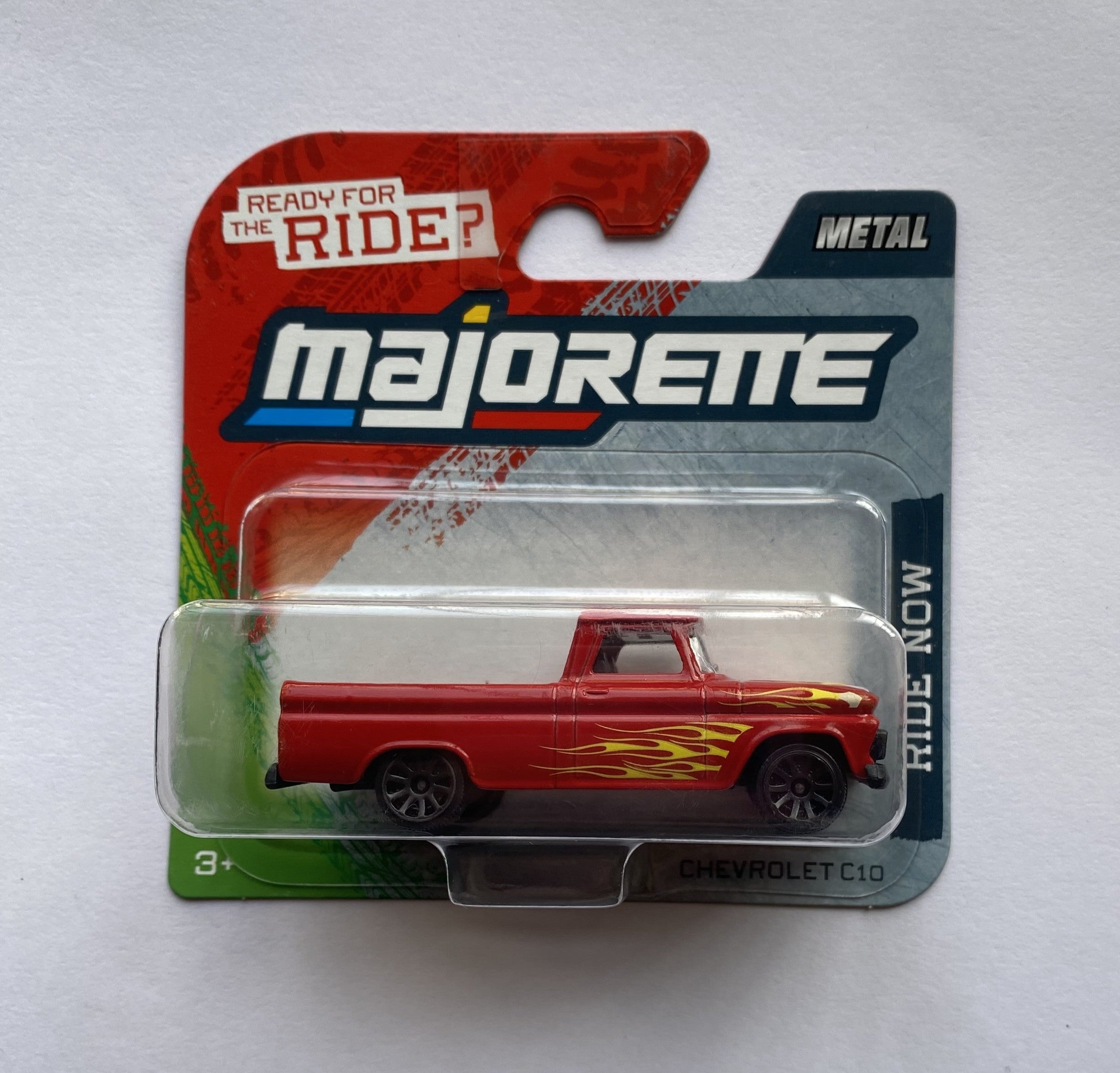 Majorette Ride Now Street Car Scale 1:64 - Chevrolet C10 - Red