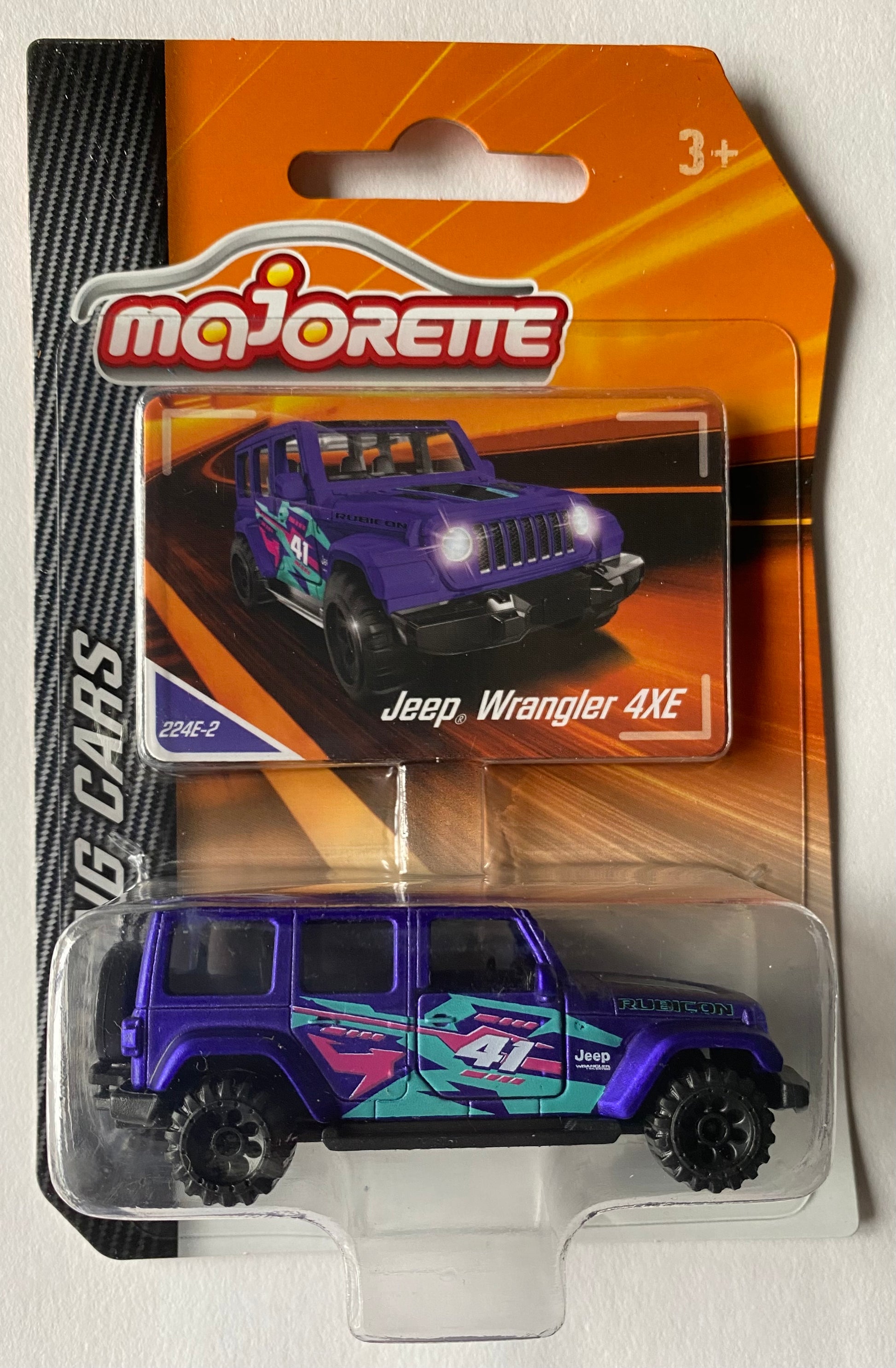 Majorette Racing Scale 1:64 - Jeep Wrangler 4XE - Purple