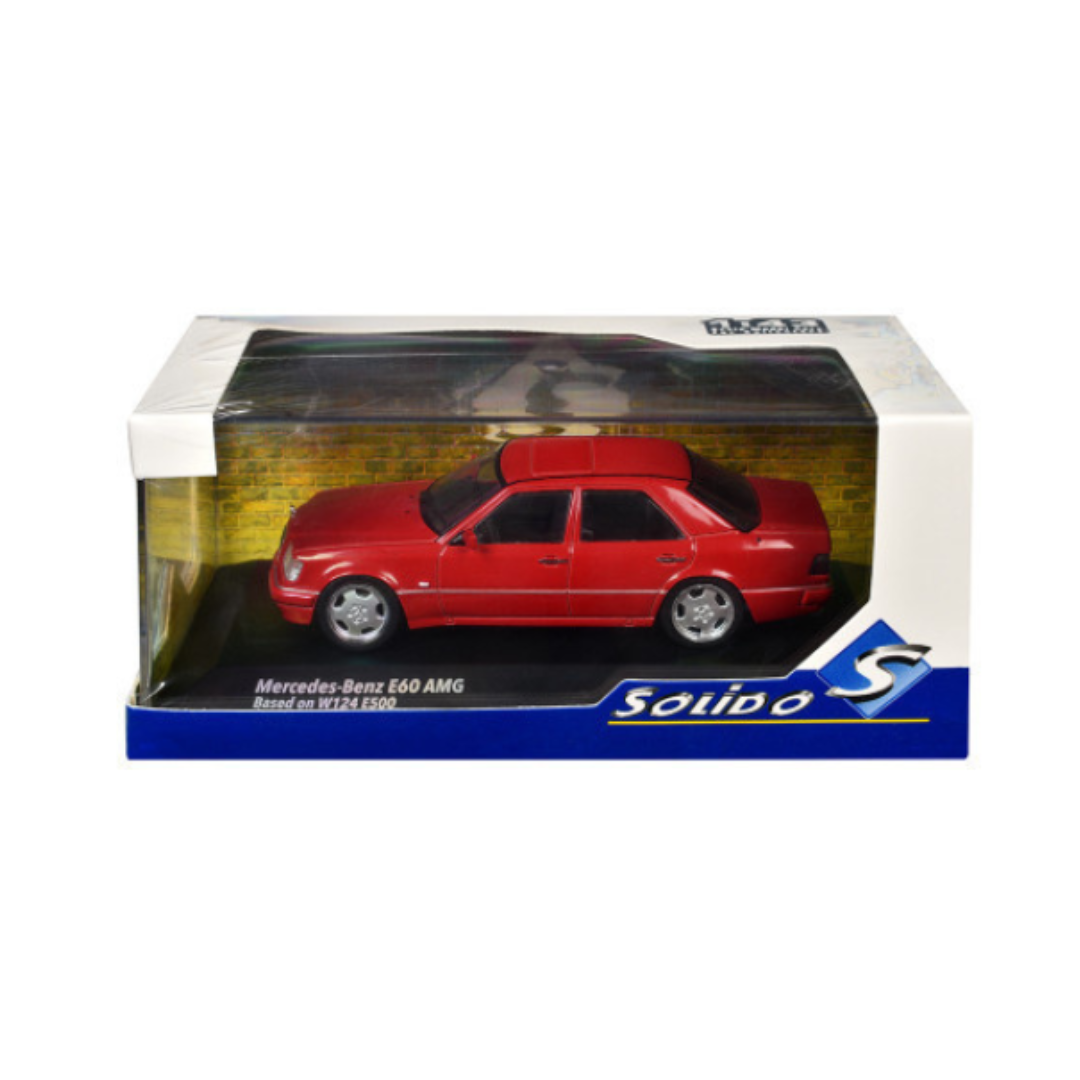 SOLIDO Scale 1:43 - Mercedes-Benz (W124) E60 AMG Signal Red 1994