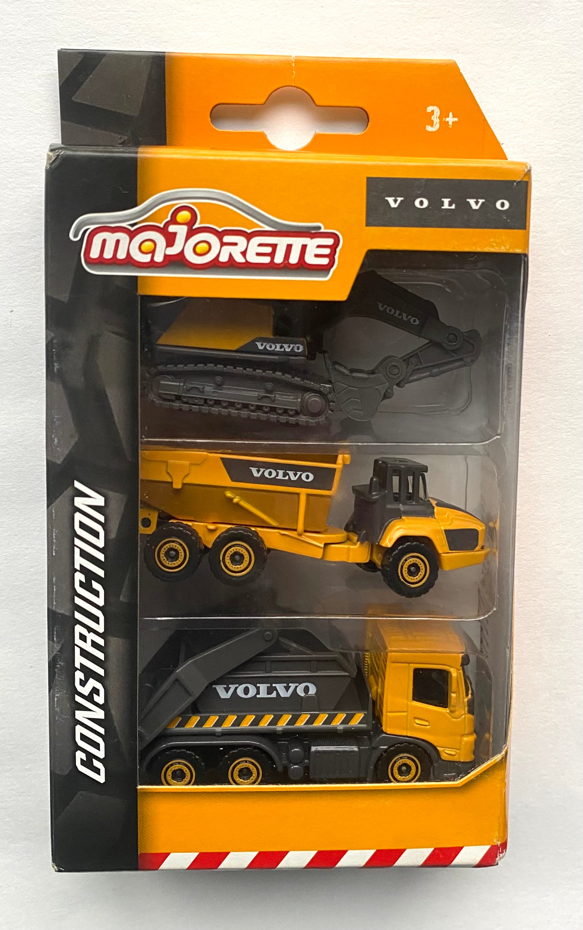 Majorette Construction Scale 1:64 - VOLVO 3 Pieces Set