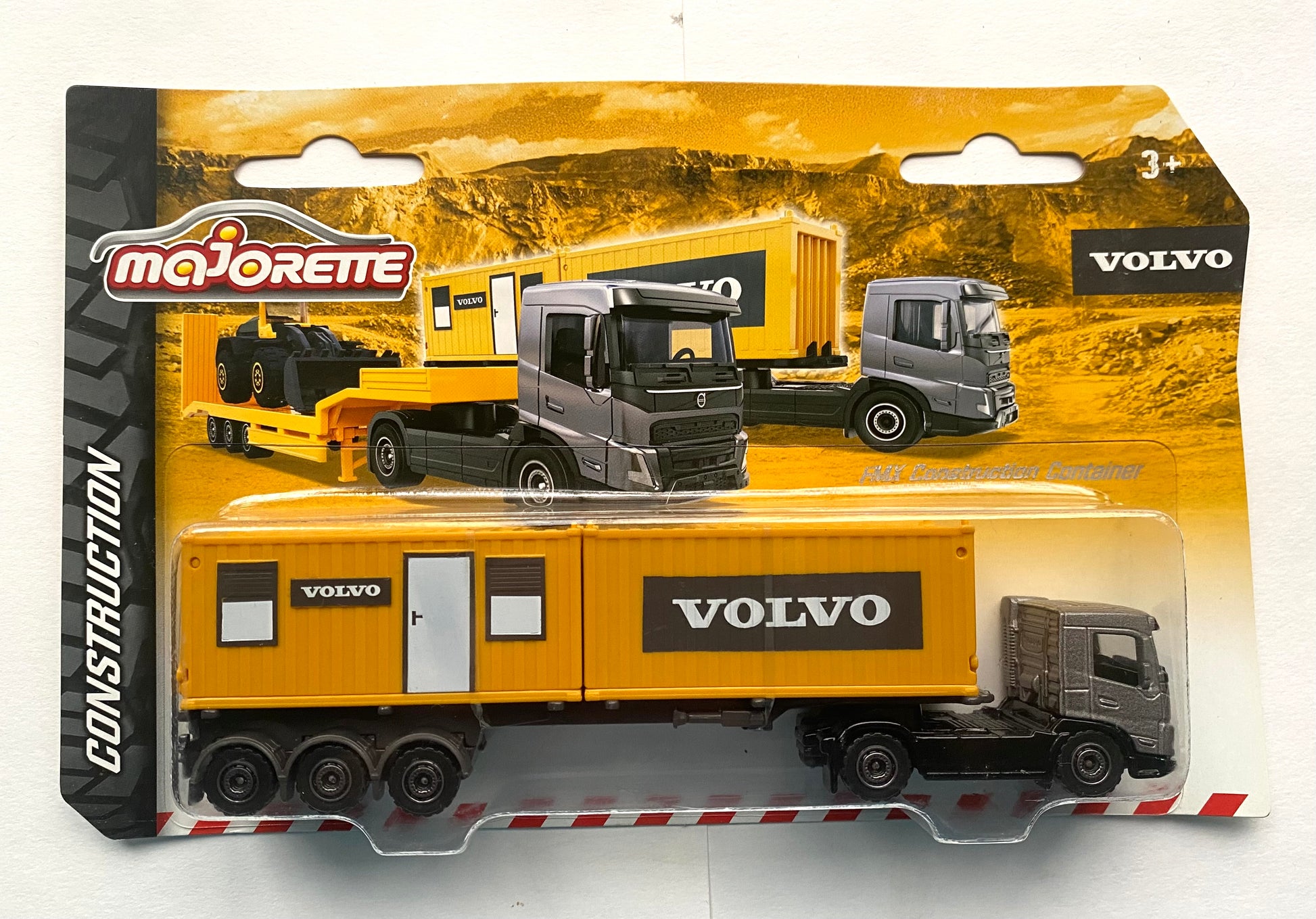 Majorette Construction Scale 1:64 - VOLVO FMX Construction Container