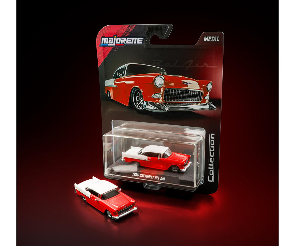 Majorette Wave 3 - Metal Collection Scale 1:64 - 1955 Chevrolet Bel Air - Red