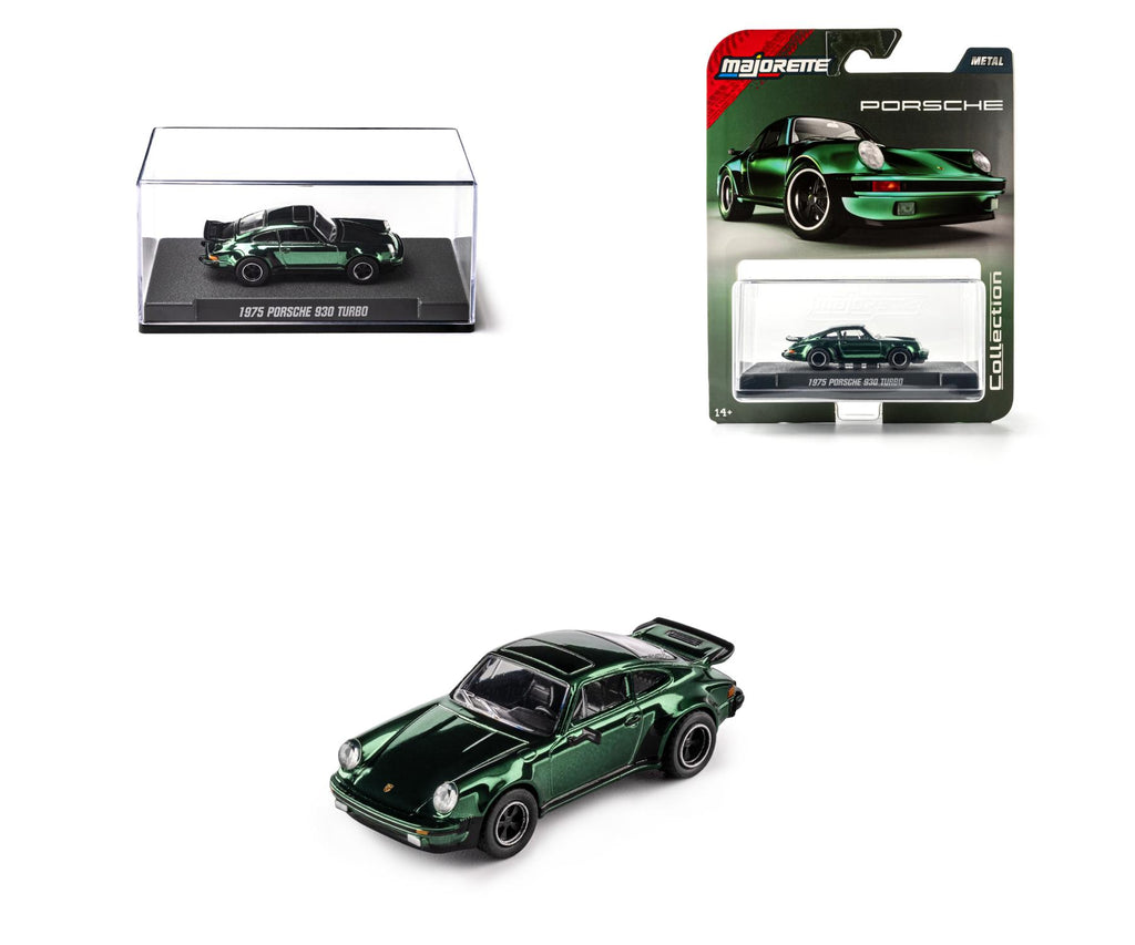 Majorette Wave 3 - Metal Collection Scale 1:64 - 1975 Porsche 930 Turbo - Green