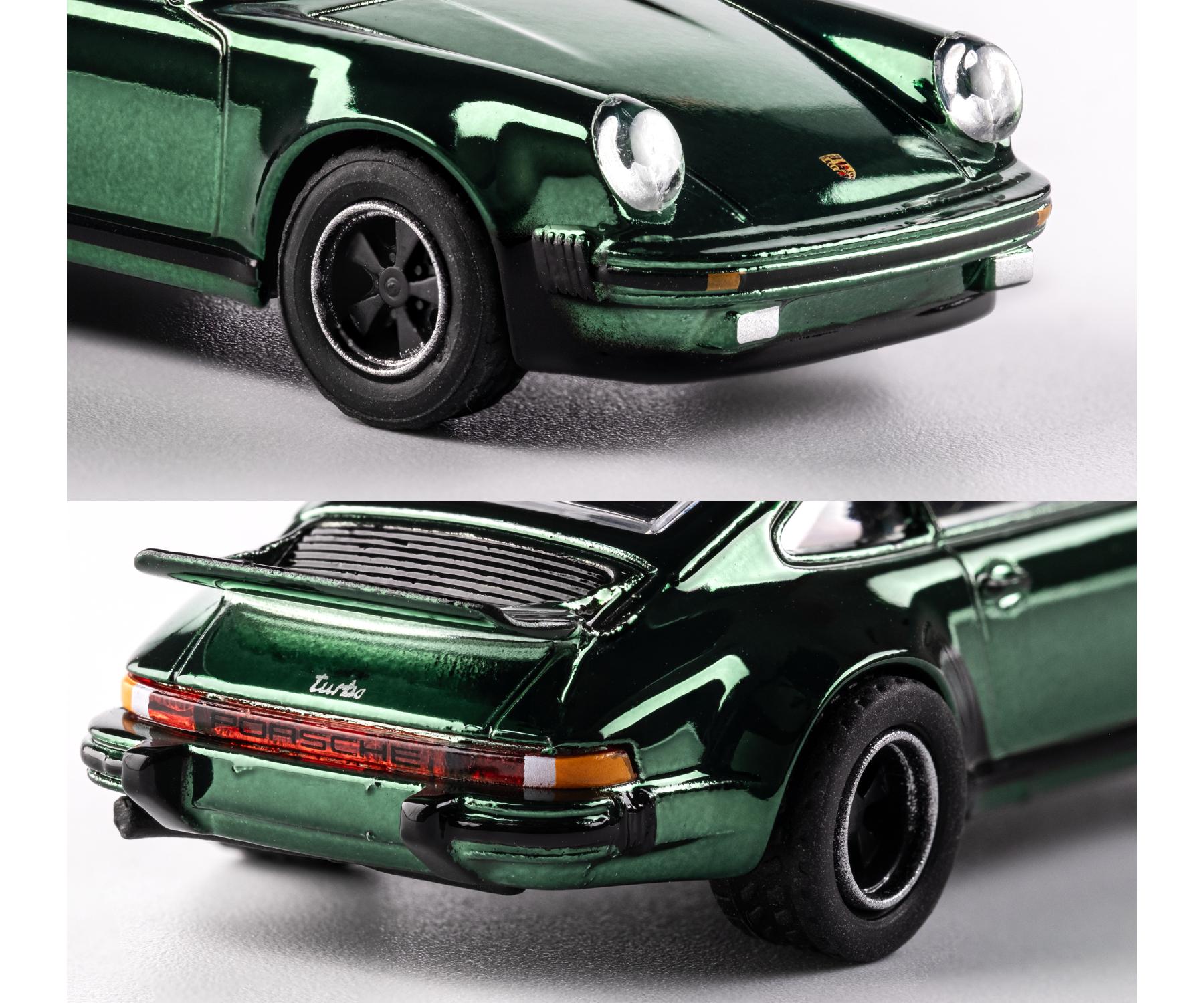 Majorette Wave 3 - Metal Collection Scale 1:64 - 1975 Porsche 930 Turbo - Green