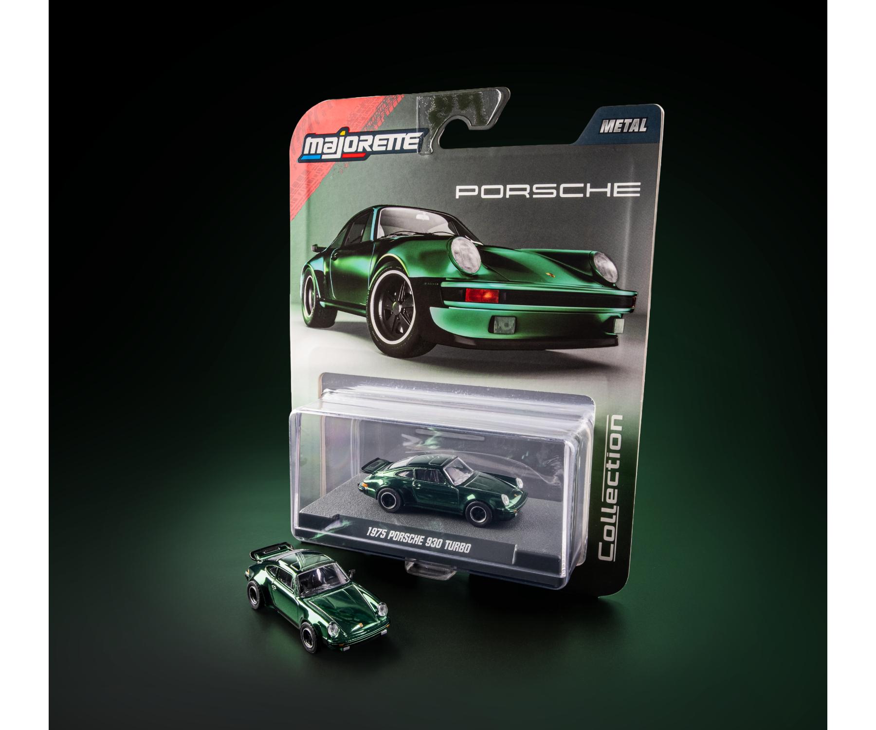 Majorette Wave 3 - Metal Collection Scale 1:64 - 1975 Porsche 930 Turbo - Green
