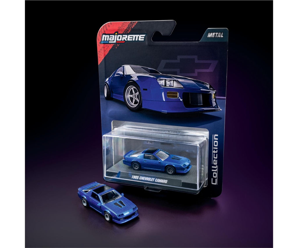 Majorette Diecast Collection Scale 1:64 - 1985 Chevrolet Camaro - Blue