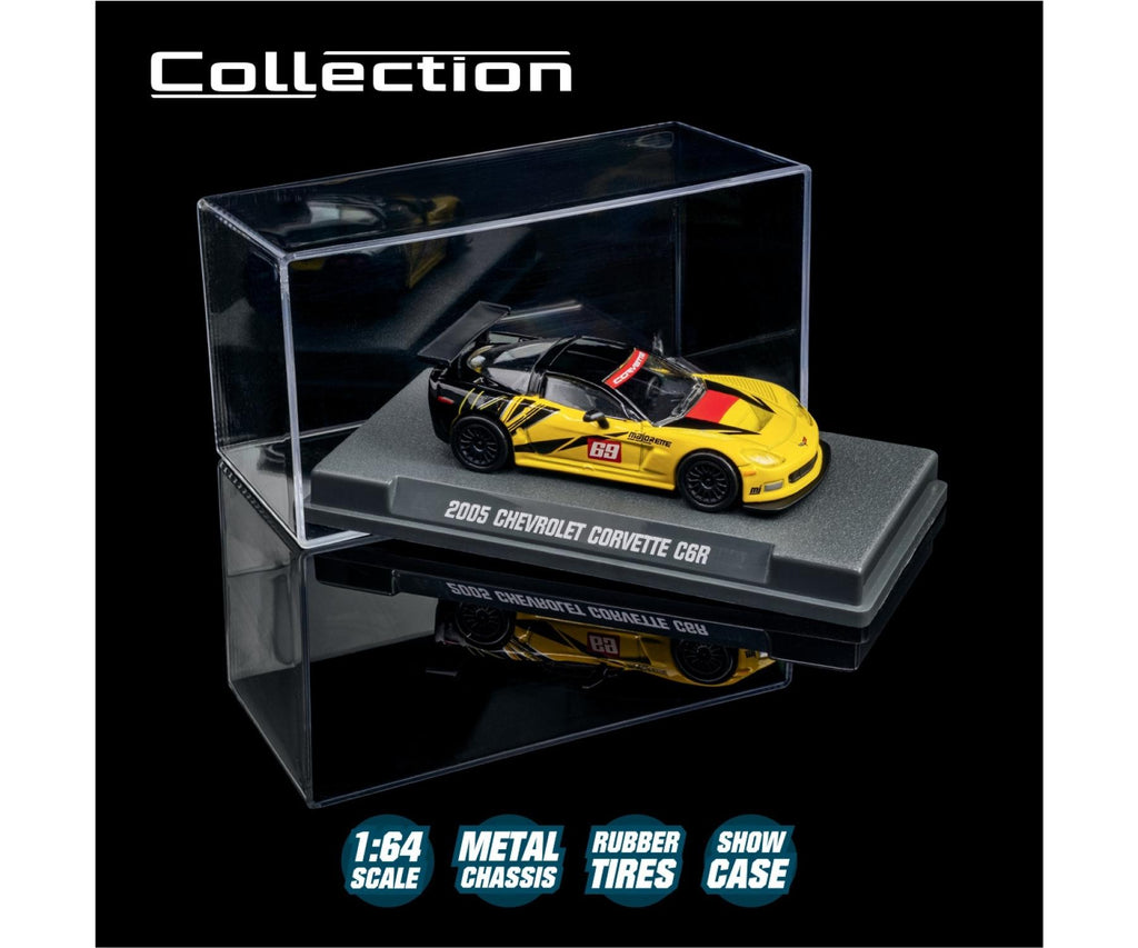 Majorette Diecast Collection Scale 1:64 - 2005 Chevrolet Corvette C6R - Yellow